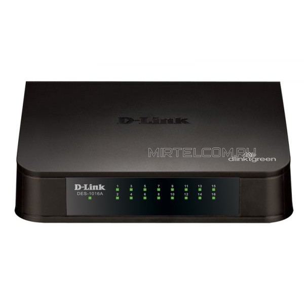 Коммутатор неуправляемый D-link DES-1016A