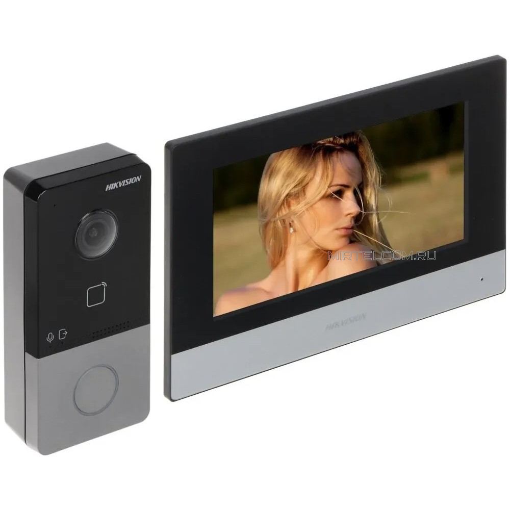 Комплект видеодомофона DS-KIS603-P poe