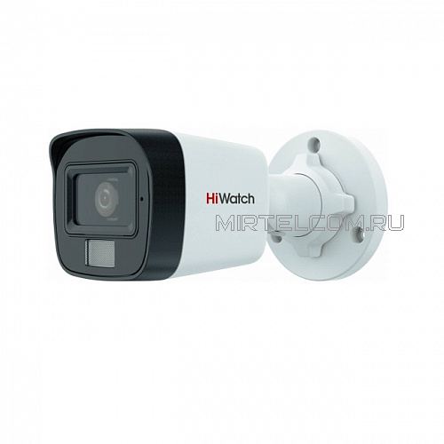 HiWatch DS-T500A Уличная камера 2.8мм, 5Mp, 2560 х 1944, HD-TVI, IP67 AOC микрофон cvbs