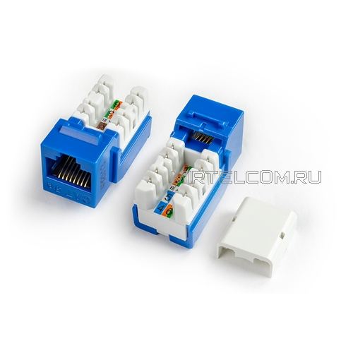 Вставка Hyperline Keystone Jack RJ-45(8P8C), категория 5e, Toolless KJ2-8P8C-C5e-TLS Тюмень