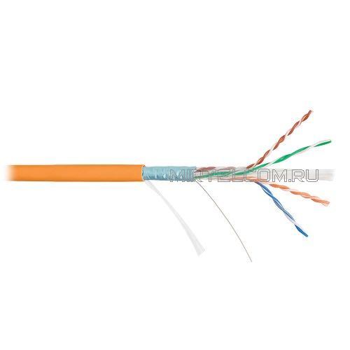 Кабель NIKOLAN F/UTP 4 пары, Кат.6 250МГц, 23AWG (0,57мм), внутренний, LSZH нг(А)-HFLTx, оранжевый, 305м