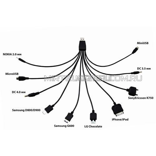 USB зарядное устройство с 10 разъемами