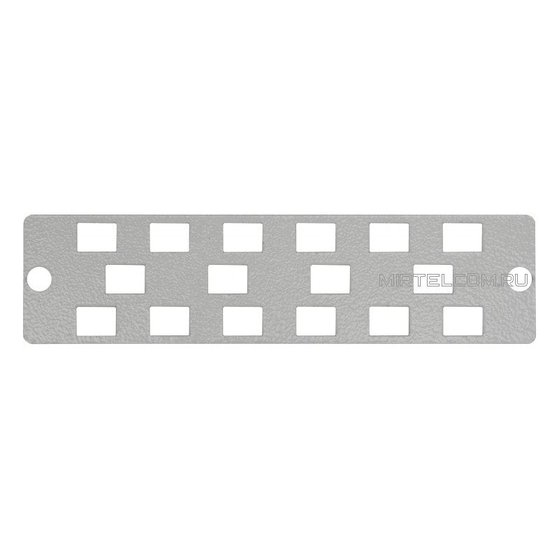 Адаптерная планка для SC (LC duplex) 16 портов, стальная, 170 мм, купить в Тюмени