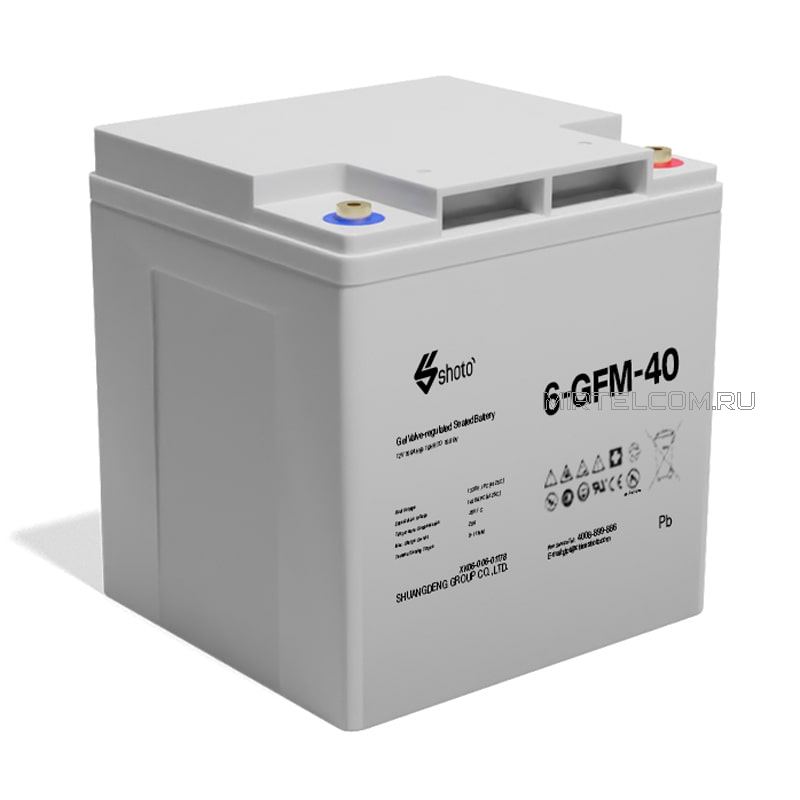 Аккумуляторная батарея Shoto 6-GFM-40 12V, 40Ah, купить в Тюмени