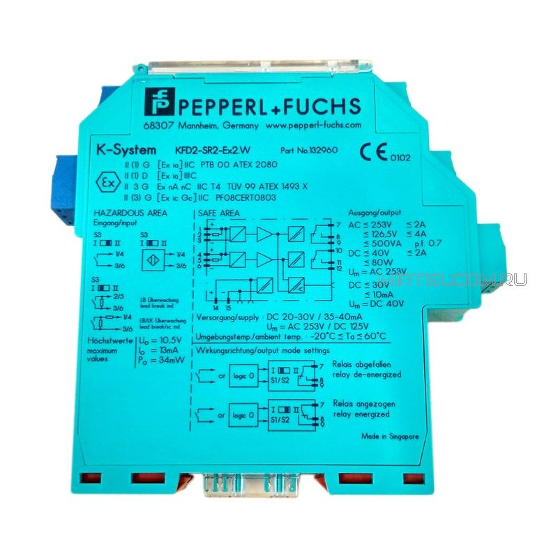 Барьер искрозащиты KFD2-SR2-EX2.W PEPPERL+FUCHS, купить в Тюмени