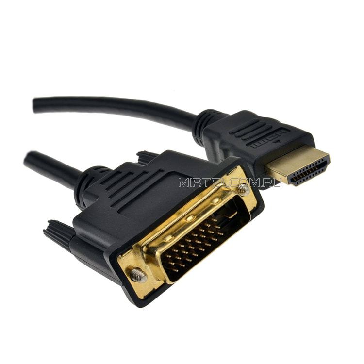 Кабель HDMI-DVI-D, 24GOLD, 1.5м, купить в Тюмени