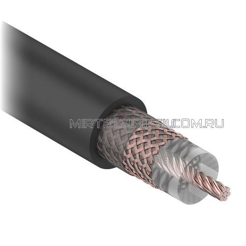 Кабель коаксиальный RG-213, 50 Ом, жила 13 AWG (7x0.7мм) Cu, 10 мм, PE, черный, купить в Тюмени