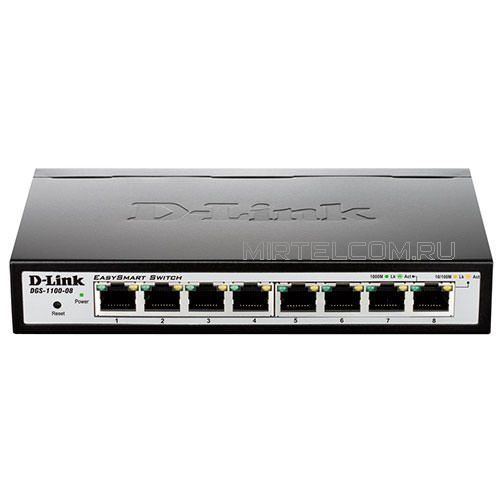 Коммутатор управляемый D-link DGS-1100-08