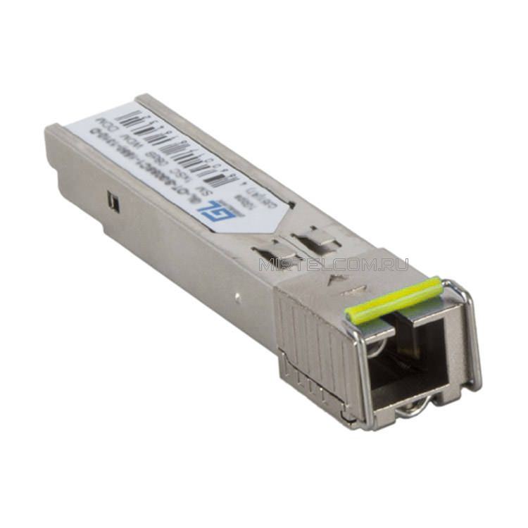 Модуль промышленный SFP, WDM, 1 Гбит/c, SM, SC, Tx1550/Rx1310 нм, 8 дБ (до 3 км) DDM, купить в Тюмени