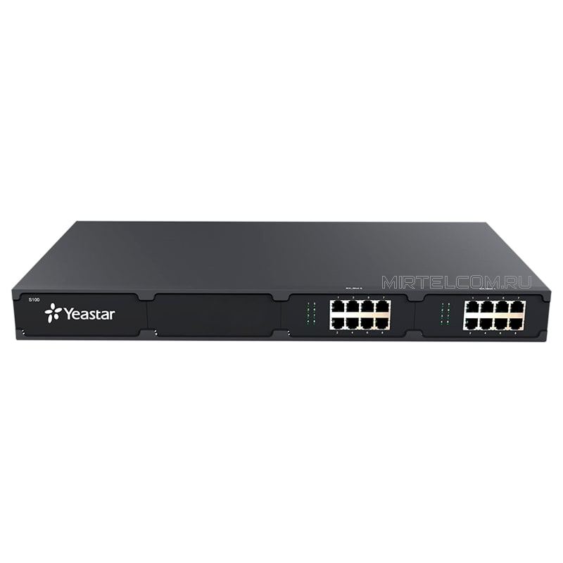 SIP-телефония: IP-АТС для офиса Yeastar S100 (до 100 внутренних абонентов)