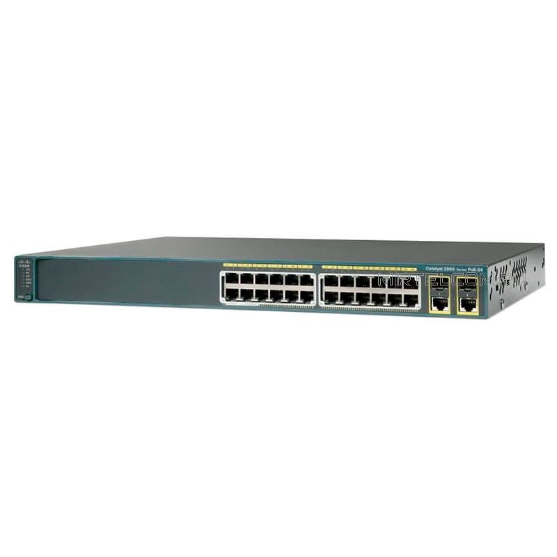 Коммутатор Cisco PoE 24 802.3af порта 100Мб/с, 2 ComboSFP 1000Мб/с, 370Вт 24-WS-C2960-24PC-L