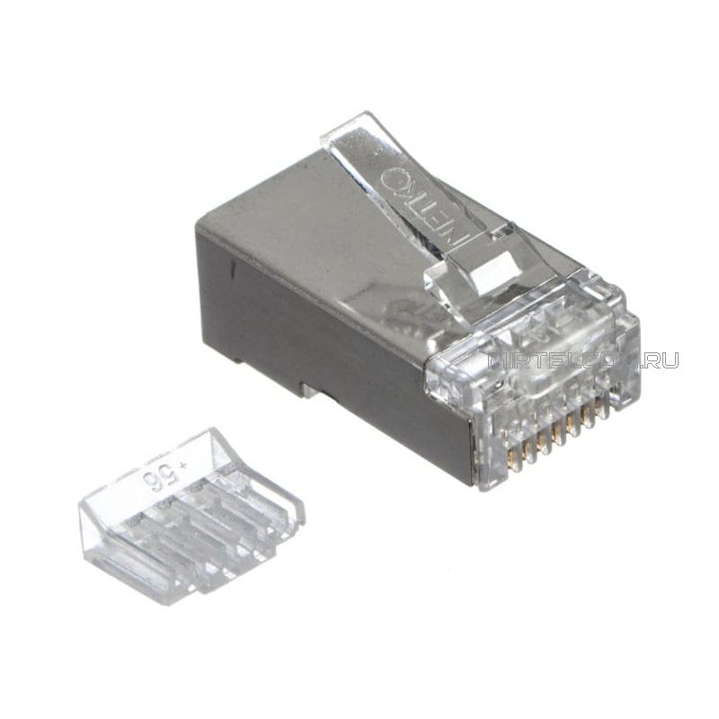 Коннектор RJ-45 8P-8C cat 6 экранированный, купить в Тюмени