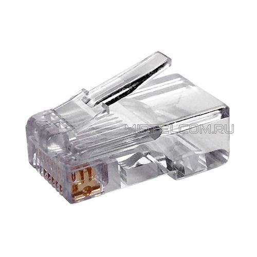 Коннектор RJ-45 UTP 8P8C кат.5e, PoE купить в Тюмени