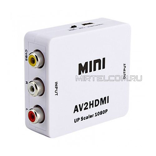 Конвертер активный 3 RCA на HDMI, питание от USB, купить в Тюмени