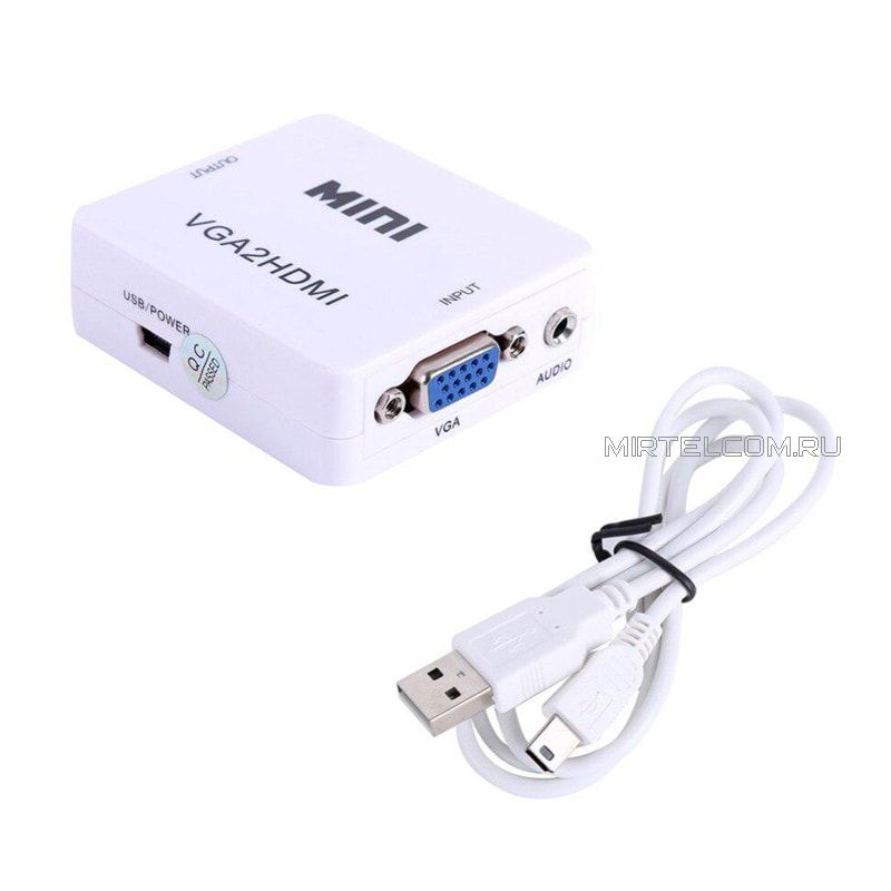 Конвертер активный HDMI на VGA, питание от USB, купить в Тюмени