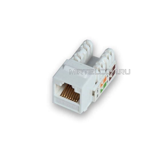 Модуль кистоун RJ45 8P8C cat.6 90° 110 IDC для розеток и лицевых панелей KR-FPXX-KST-Ex и KR-WOXX-KST-Ex белый (KR-KU-WO6-90)