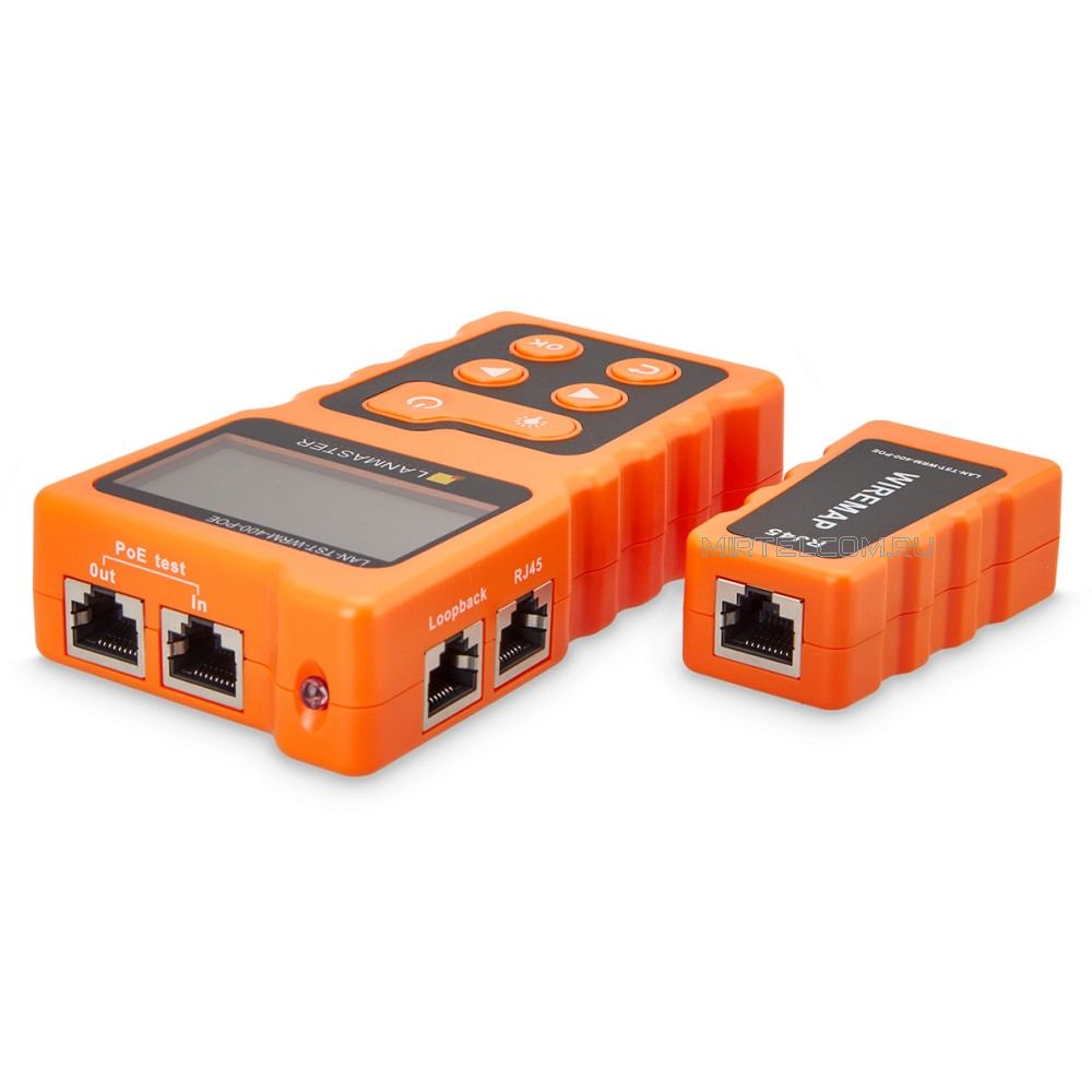 Тестер PoE питания с LCD-дисплеем, RJ45