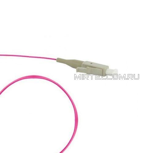 Кабель пигтейл (pigtail) LC MM OM4 40G (многомод 50/125) LSZH, 1 м. (FPT-B9-504-LC/PR-1M-LSZH-MG)