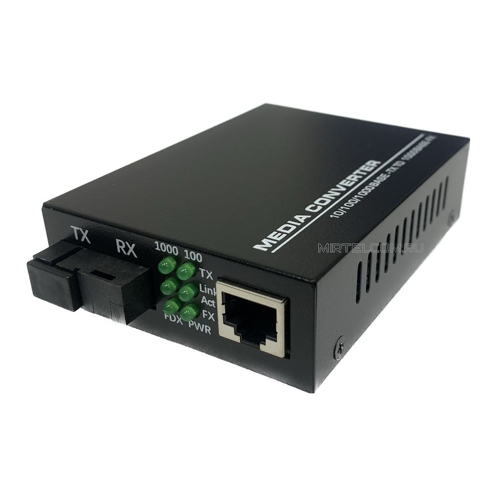 Медиаконвертер оптический 1G WDM SM TX1310 SC, 20 км в Тюмени