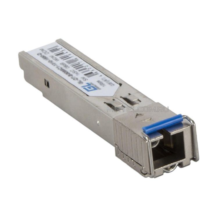 Модуль промышленный SFP, WDM, 1 Гбит/c, SM, SC, Tx1310/Rx1550 нм, 8 дБ (до 3 км), купить в Тюмени