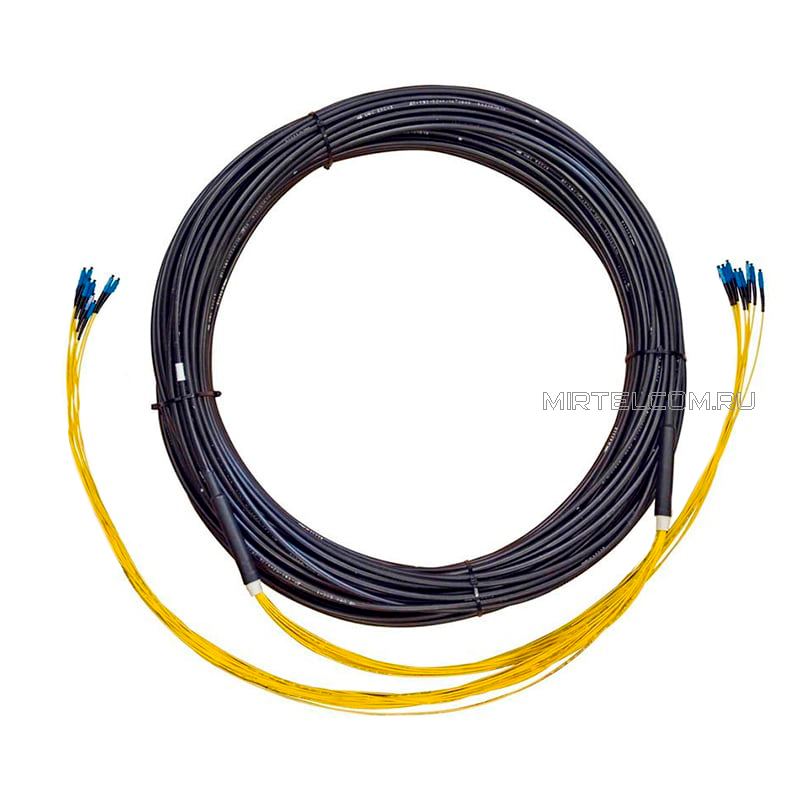 Оптическая кабельная сборка на 8 одномодовых волокон, 8LC-8LC, в Тюмени