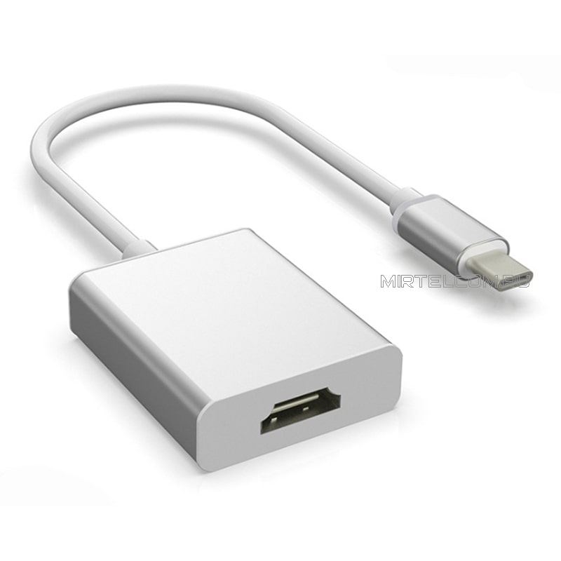 Переходный адаптер USB Type-C (штекер) - HDMI (гнездо), купить в Тюмени