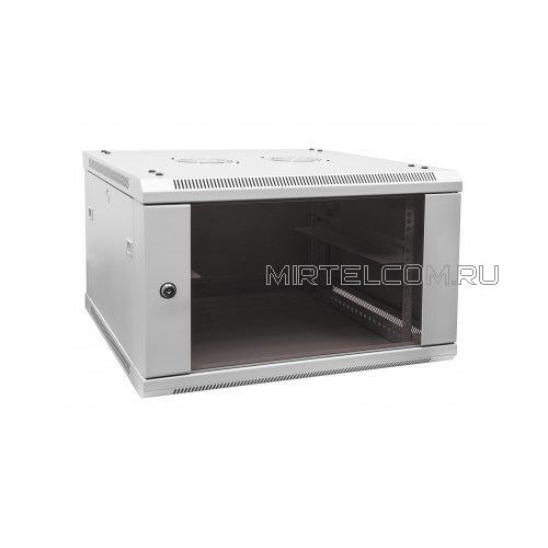 Шкаф 6U 600x450 телекоммуникационный настенный, съемные боковые панели, серый