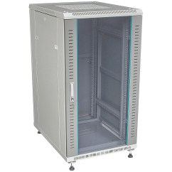 Шкаф напольный серверный телекоммуникационный 22U, 600x800 дверь стекло