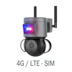 Видеокамера уличная поворотная Smart Home Tuya, 4G LTE Sim, 4Мп, IP65