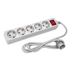 AP01006-E-G Сетевой фильтр для UPS на 5 розеток, 1,8м (вилка IEC320 C14 для ИБП)