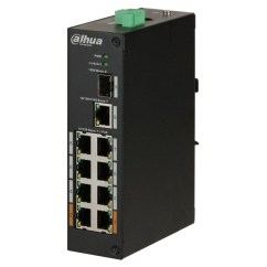  Промышленный PoE коммутатор на DIN-рейку Dahua PFS3110-8ET-96, 1xGE, 1xSFP 8xPOE, 96Вт