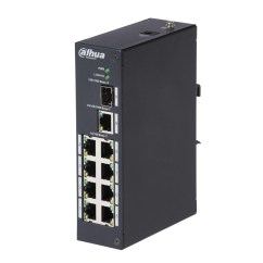 Промышленный неуправляемый коммутатор Dahua, 8x10/100BaseTX, 1x1000BASE-T, 1xSFP