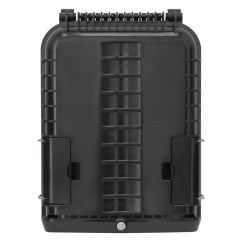 Уличный оптический FTTH бокс 16 SC (Duplex LC), черный PLC