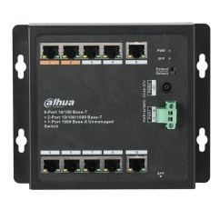 промышленный PoE коммутатор Dahua в уличном исполнении, 2xGE, 1xSFP 8xPOE, 96Вт