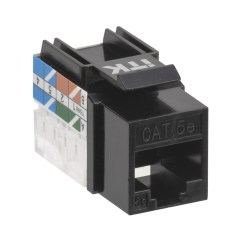 Модуль Keystone Jack RJ-45(8P8C), категория 5e, UTP 110 IDC 90 градусов, для розеток и лицевых панелей, черный