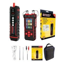 Кабельный трассоискатель дефектоскоп для оптики и витой пары PoE, OPM, VFL, NCV, LCD