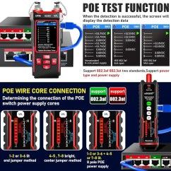 PoE тестер для оптики и витой пары OPM, VFL, NCV, LCD