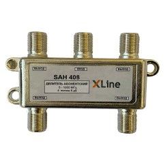 Делитель 1x4 ТВ, 5-1000 МГц под F-разъём (SAH408F)