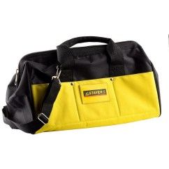 Сумка для инструментов STAYER с 20 карманами, 400х200х250 мм, черная желтый