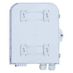 Уличный оптический FTTH кросс 8 SC (Duplex LC) с креплением на столб и замком FO-WBI-8SC-LOCK