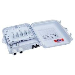 Уличный FTTH бокс 8 SC (Duplex LC) с креплением на столб и замком FO-WBI-8SC-LOCK