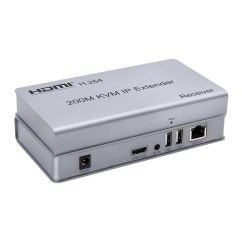KVM-удлинитель HDMI 1080p, USB по витой паре до 200м (IP h264)