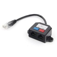 Разветвитель розетки RJ-45 4-х парный на 2 ПК