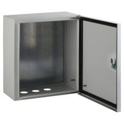 Щит настенный 290х220х155мм с монтажной панелью, IP54 У2, серый