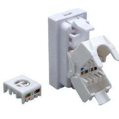 Модуль типа Mosaic 45x22.5, RJ-45 8P8C, cat.5e (аналог Legrand 076551)