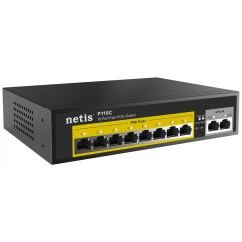 Коммутатор Netis, 8 портов PoE, 2 Uplink 100Base-TX, Watchdog, Extend, 1U RM, 120Вт