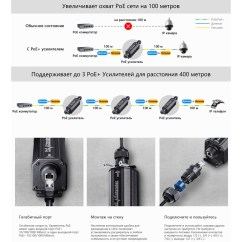 Уличный PoE удлинитель Gigabit Ethernet, герметичный, IP67Уличный PoE удлинитель Gigabit Ethernet, герметичный, IP67 описание работы