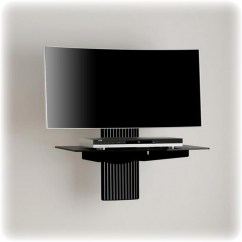 Полка для телевизора или ТВ-приставки, закалённое стекло, до 14 кг, купить в Тюмени