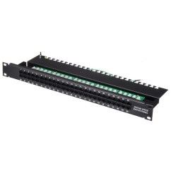 Патч-панель телефонная 19", 1U, 50 портов RJ-45 8P8C, Кат. 3, Dual IDC