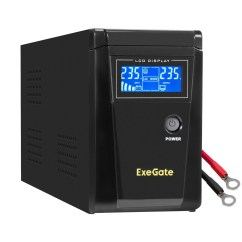 ИБП ExeGate SineTower SZ-600.LCD.AVR.1SH подключение внешней АКБ сквозная нейтраль